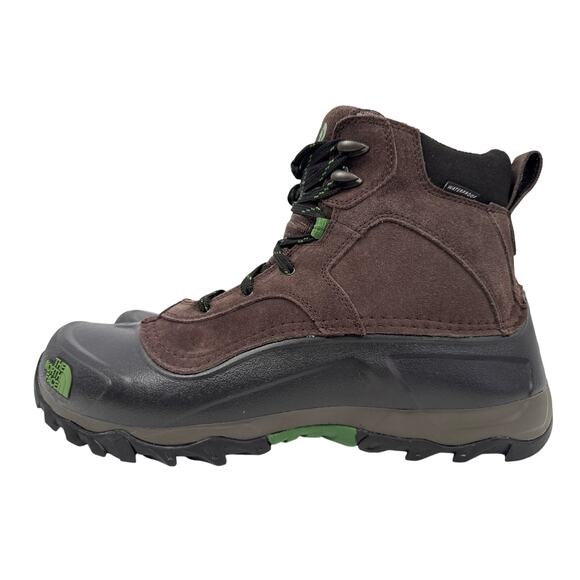 The North Face Snowfuse Winter Boots Men's Size 13 Brown Waterproof Suede - Picture 4 of 10